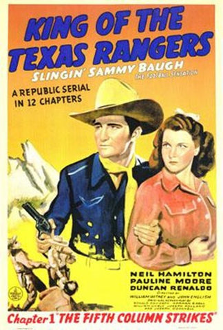 King Of The Texas Rangers Movie Poster Print