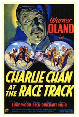 Charlie Chan At The Race Track Movie Poster Print
