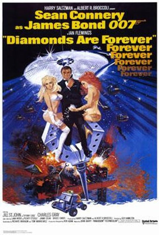 Diamonds Are Forever Movie Poster Print