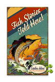 Fish Stories Told Here (Swordfish Only) Wood 18x30