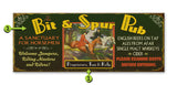 Bit and Spur Bar (Sanctuary for Horsemen) Wood 17x44