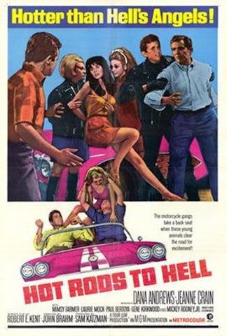 Hot Rods To Hell Movie Poster Print