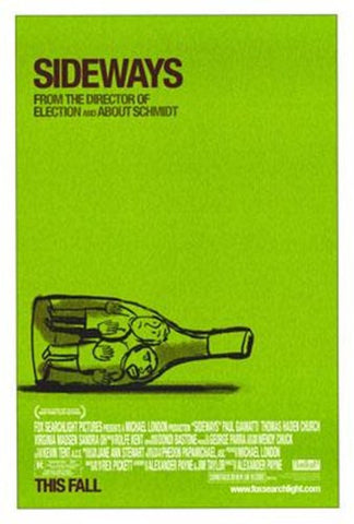Sideways Movie Poster Print