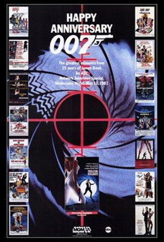 James Bond Anniversary Series Movie Poster Print