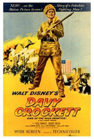 Davy Crockett Movie Poster Print