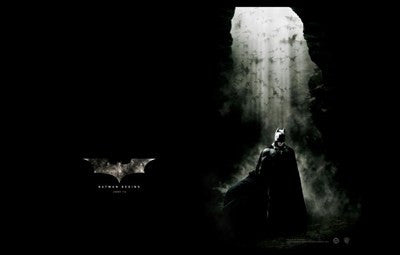 Batman Begins Movie Poster Print
