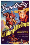 Git Along Little Dogies Movie Poster Print