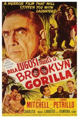 Bela Lugosi Meets A Brooklyn Gorilla Movie Poster Print