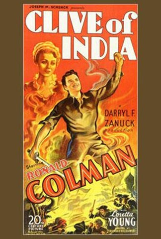 Clive Of India Movie Poster Print