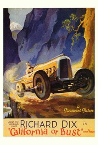 California Or Bust Movie Poster Print