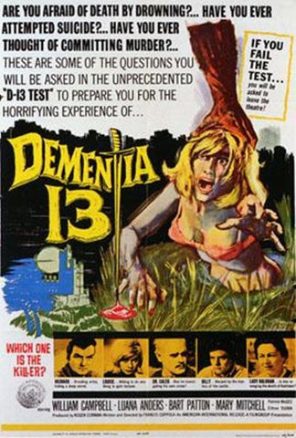 Dementia 13 Movie Poster Print
