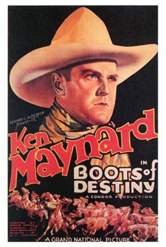 Boots Of Destiny Movie Poster Print