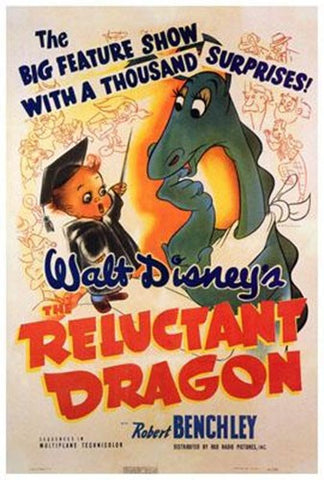 Reluctant Dragon Movie Poster Print