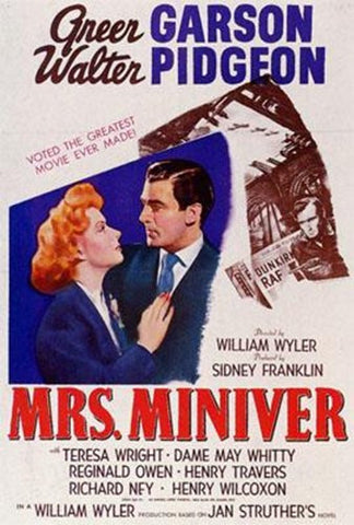 Mrs Miniver Movie Poster Print