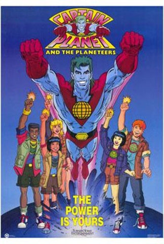 Captain Planet And The Planeteers Movie Poster Print
