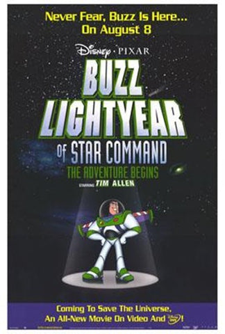 Buzz Lightyear Of Star Command: The Adve Movie Poster Print