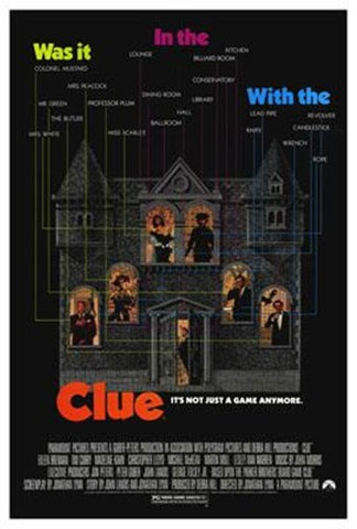 Clue Movie Poster Print