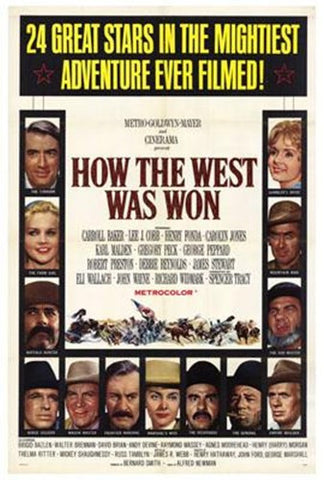 How The West Was Won Movie Poster Print