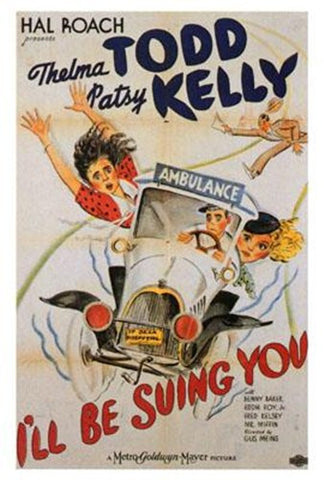 I'll Be Suing You Movie Poster Print