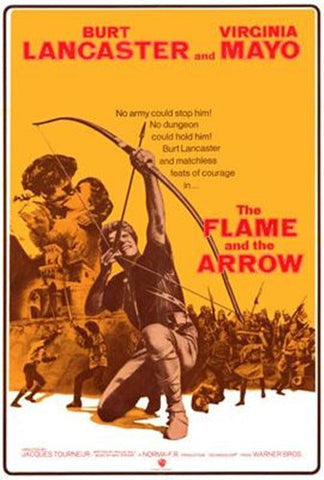 The Flame And The Arrow Movie Poster Print