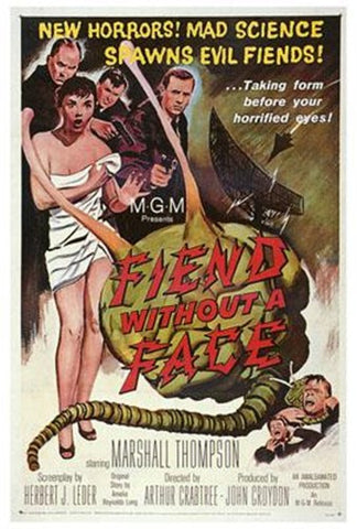 Fiend Without A Face Movie Poster Print