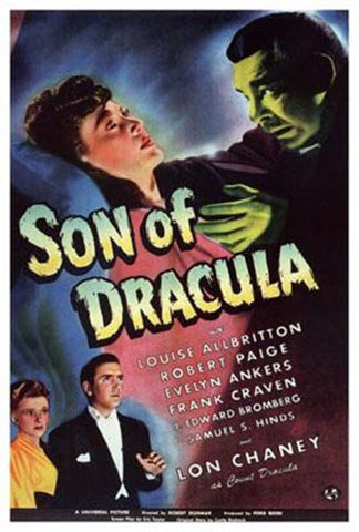 Son Of Dracula Movie Poster Print