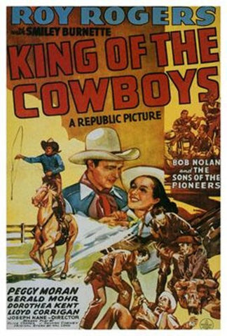 King Of The Cowboys Movie Poster Print
