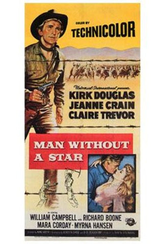 Man Without A Star Movie Poster Print