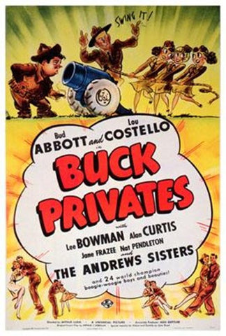 Buck Privates Movie Poster Print