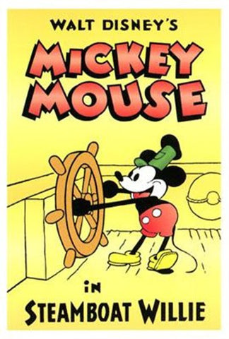 Steamboat Willie Movie Poster Print