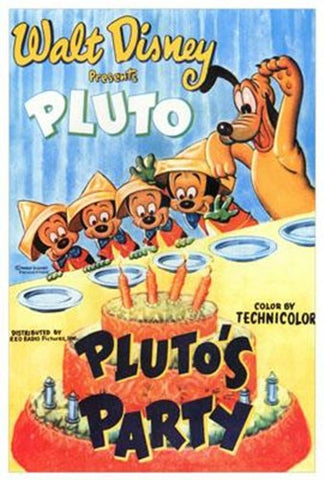 Pluto's Party Movie Poster Print