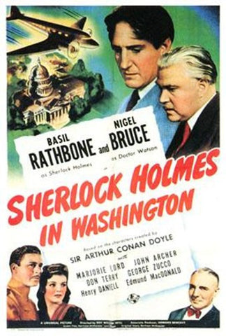 Sherlock Holmes In Washington Movie Poster Print