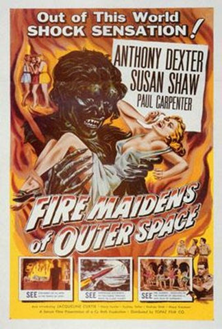 Fire Maidens From Outer Space Movie Poster Print