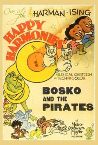 Bosko And The Pirates Movie Poster Print