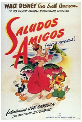 Saludos Amigos Movie Poster Print