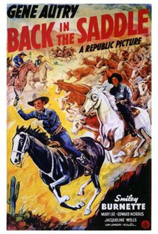 Back In The Saddle Movie Poster Print