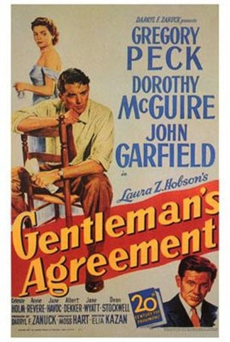Gentleman's Agreement Movie Poster Print