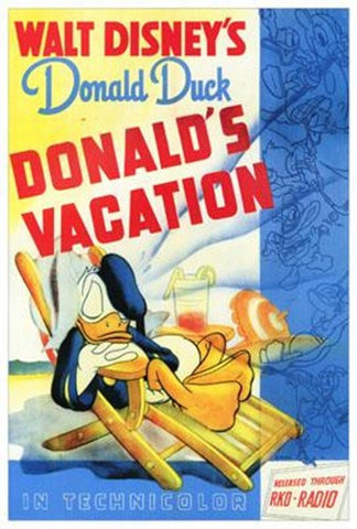 Donald's Vacation Movie Poster Print
