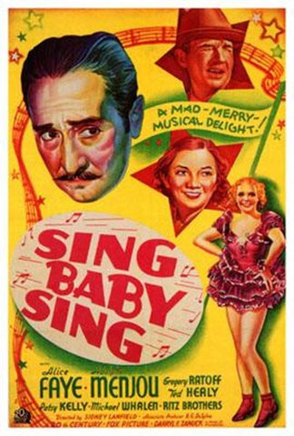 Sing Baby Sing Movie Poster Print