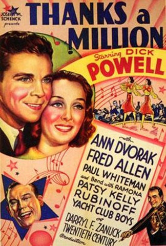 Thanks A Million Movie Poster Print