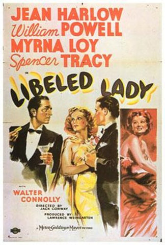 Libeled Lady Movie Poster Print