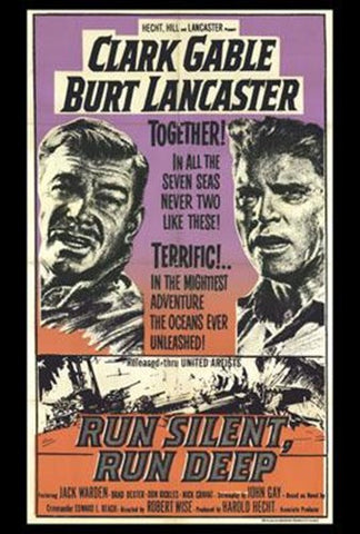 Run Silent Run Deep Movie Poster Print