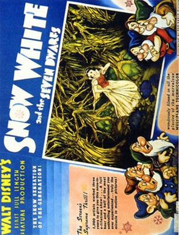 Snow White And The Seven Dwarfs Movie Poster Print