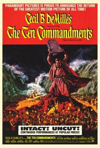 Ten Commandments Movie Poster Print