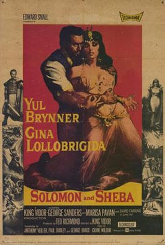 Solomon And Sheba Movie Poster Print