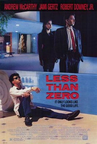 Less Than Zero Movie Poster Print