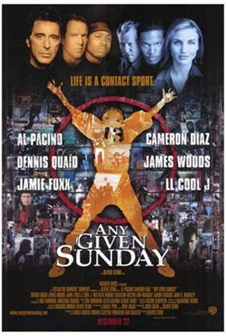 Any Given Sunday Movie Poster Print
