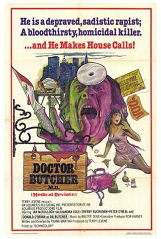 Doctor Butcher  Md Movie Poster Print