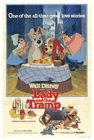 Lady And The Tramp Movie Poster Print