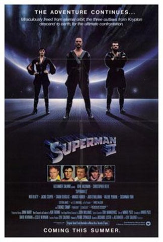 Superman 2 Movie Poster Print
